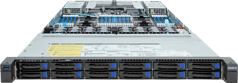 GIGABYTE R183-S92-AAD3 Intel C741 LGA 4677 (Socket E) Rack (1U) Black, Steel – image 2