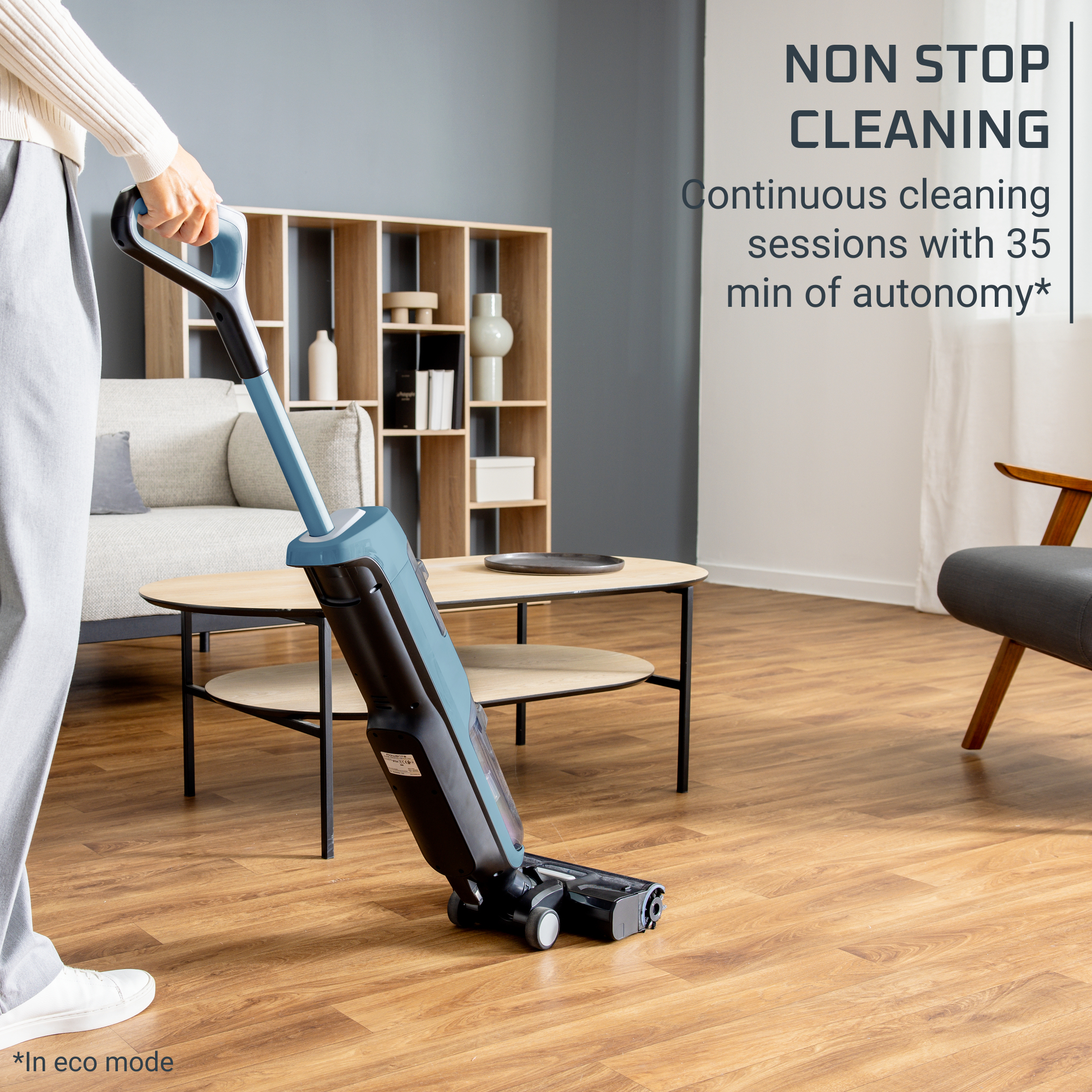 Rowenta X-Clean 2 GZ2271E0 stick vacuum/electric broom Battery Dry&wet Bagless Blue – image 8