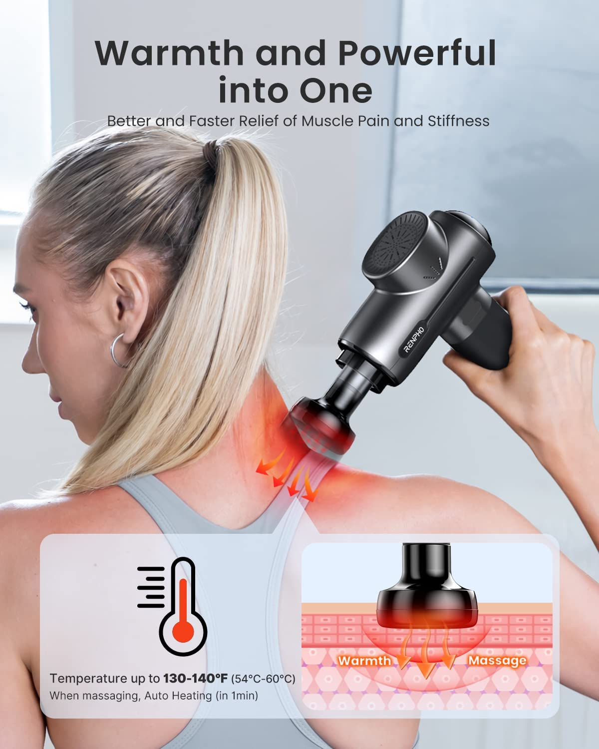 Renpho Active Thermal Massage Gun – image 2