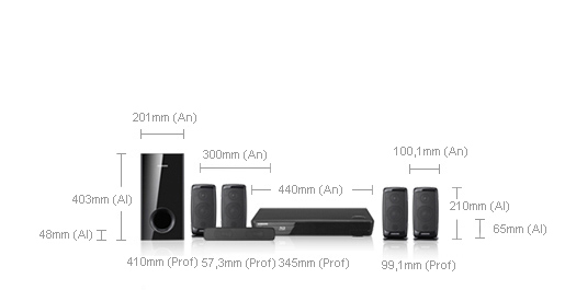 Samsung HT-BD1250R home cinema system 5.1 channels – image 2