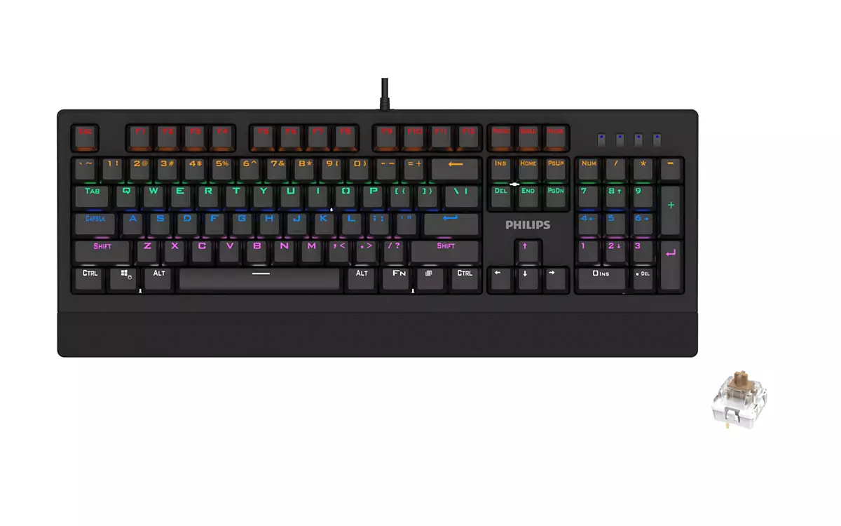 Philips G400 Series SPK8403BS/93 keyboard Gaming USB QWERTY Black