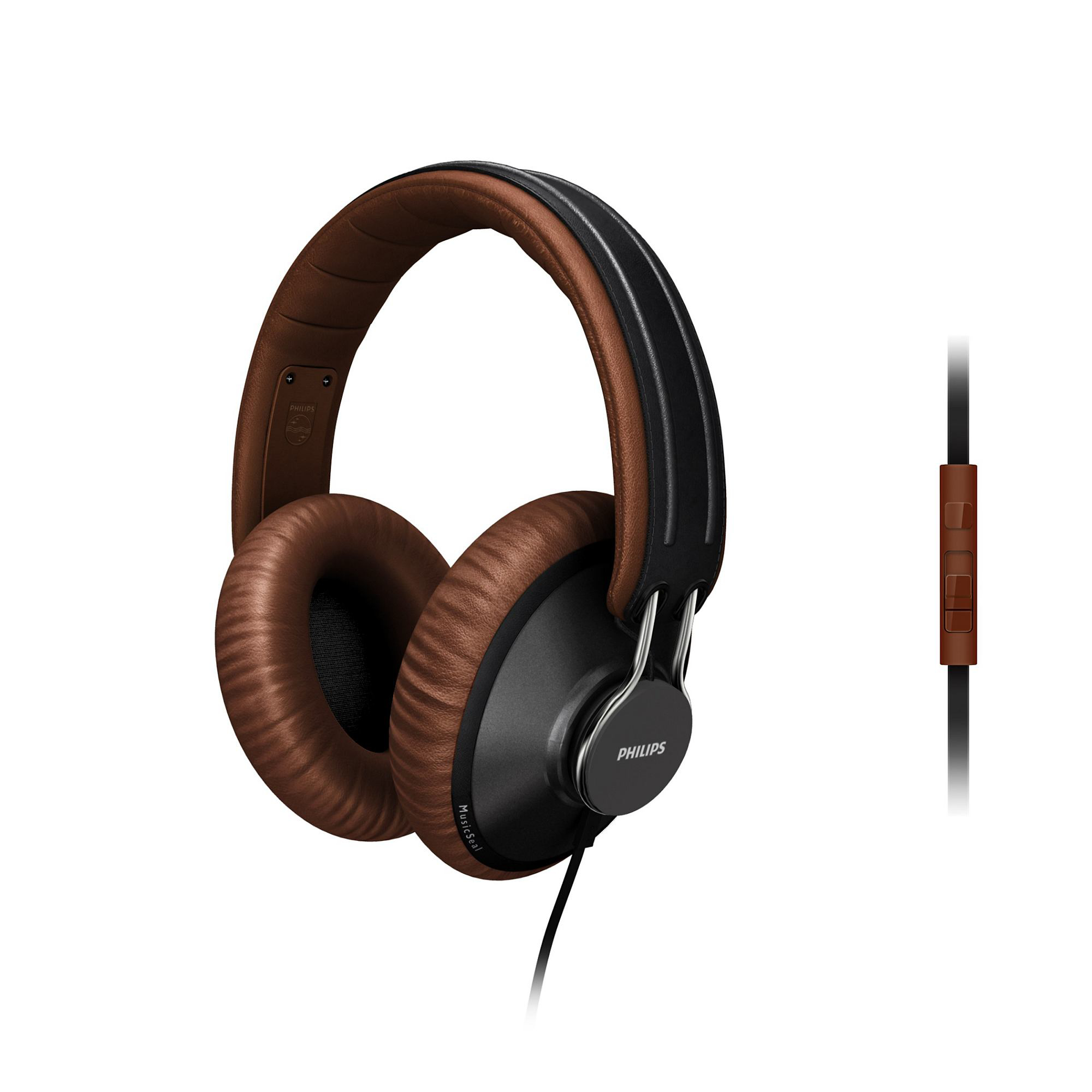 Philips SHL5905BK/98 headphones/headset Wired Head-band Black, Brown – image 3