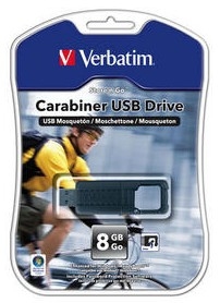 Verbatim 8GB Carabiner USB Drive