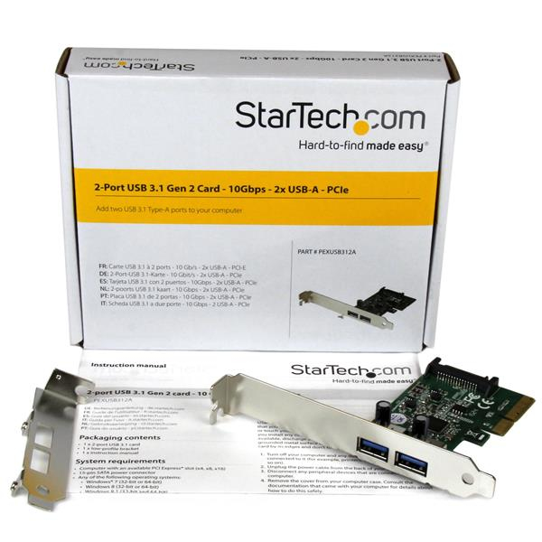 StarTech.com 2-Port USB 3.1 (10Gbps) Card - 2x USB-A - PCIe – image 5