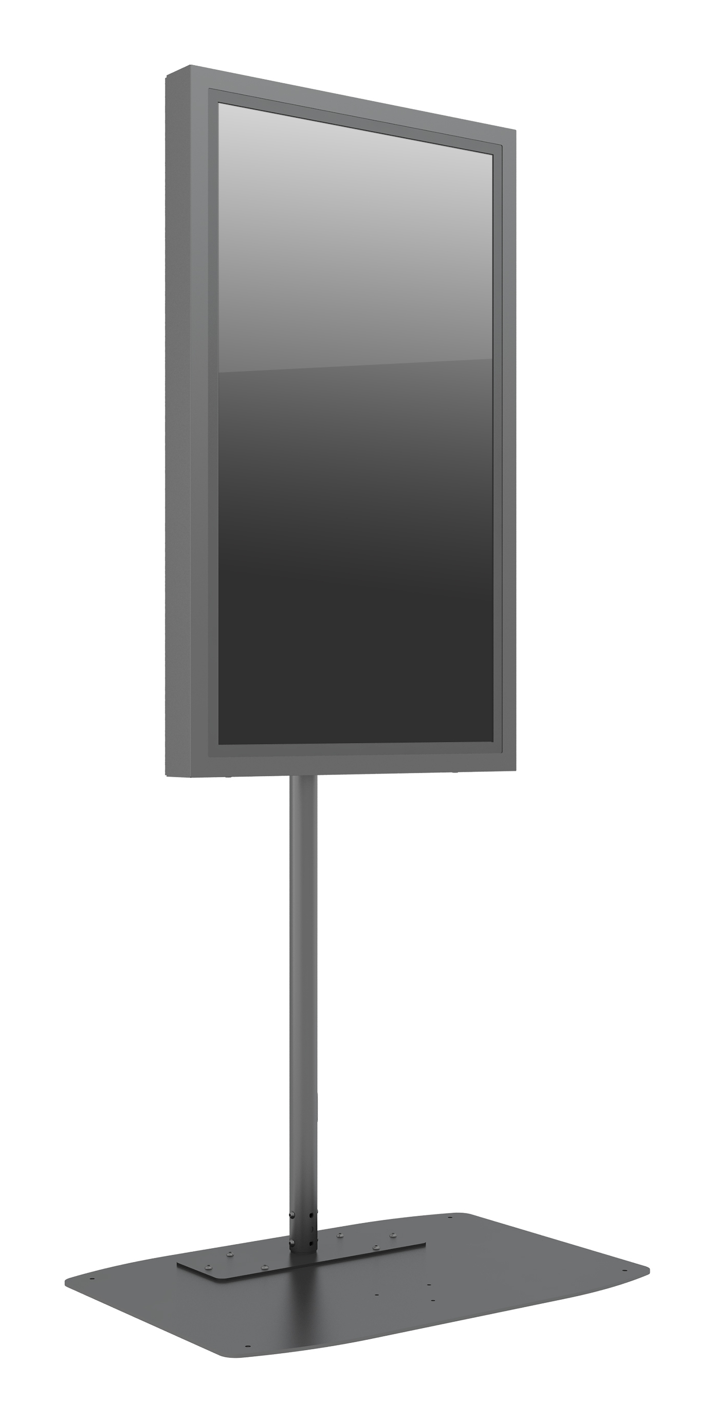 صورة حامل أرضي Multibrackets M Pro Series 49" بعمود واحد - فولاذ أسود