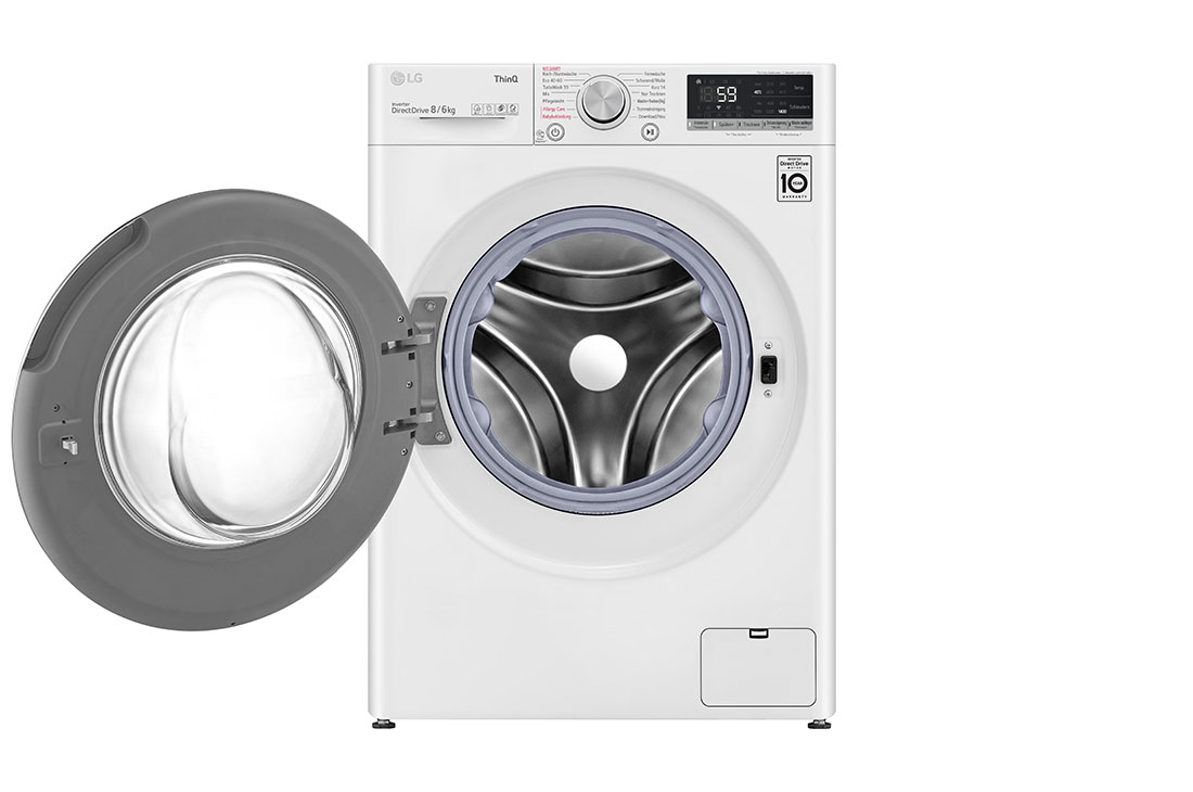 LG V4WD86S1B washer dryer Built-in Front-load White – image 2