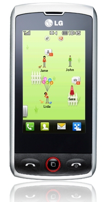LG GW520 7.11 cm (2.8") Single SIM 3G Micro-USB A 950 mAh White – image 1