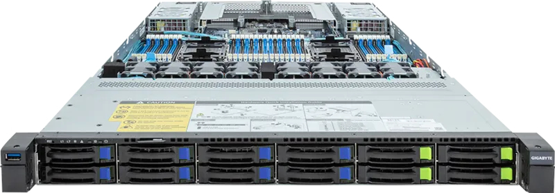 GIGABYTE R183-S92-AAV2 Intel C741 LGA 4677 (Socket E) Rack (1U) Black, Steel – image 2