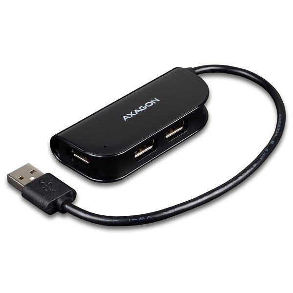 Axagon HUE-X4B interface hub USB 2.0 480 Mbit/s Black – image 1