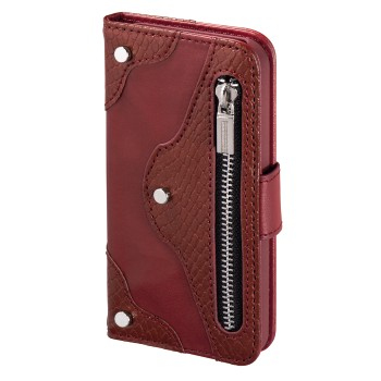 Hama Zipper mobile phone case Folio Brown