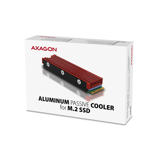 Axagon CRL-M2 Passive aluminum cooler for all M.2 SSDs, size 2280, high – image 9