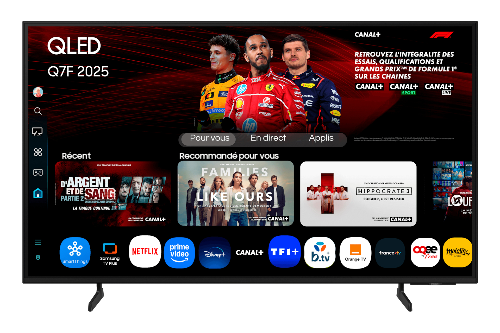 Samsung TQ43Q7FAAU 109,2 cm (43") 4K Ultra HD Smart TV Wi-Fi Nero