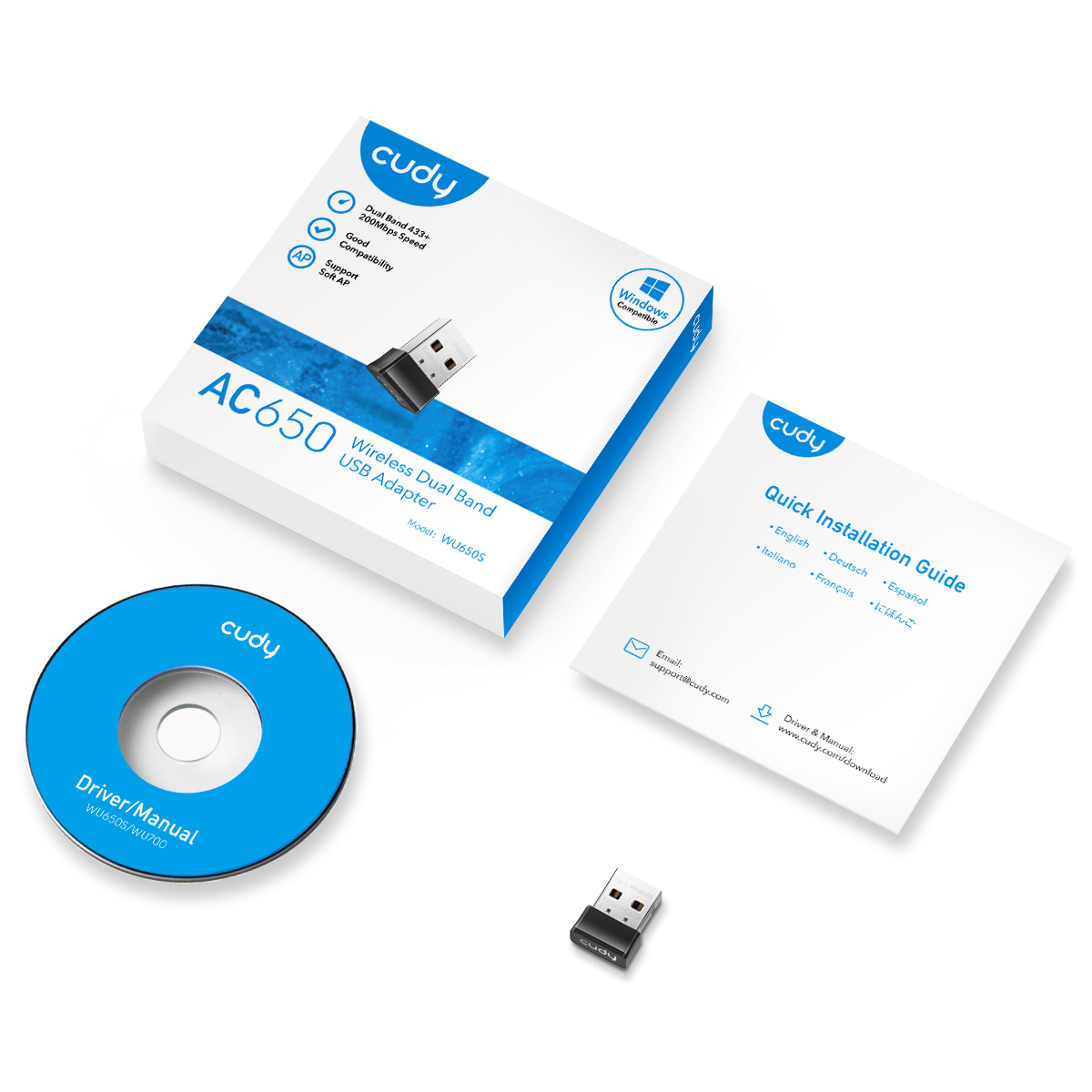 Cudy WU650S network card WLAN 433 Mbit/s – image 4