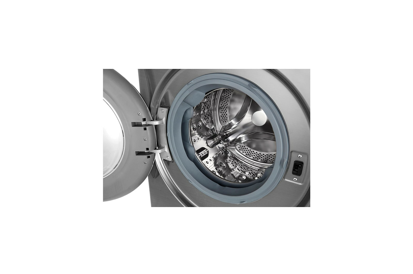 LG WD12VVC4S6S washer dryer Freestanding Front-load Stainless steel – image 3
