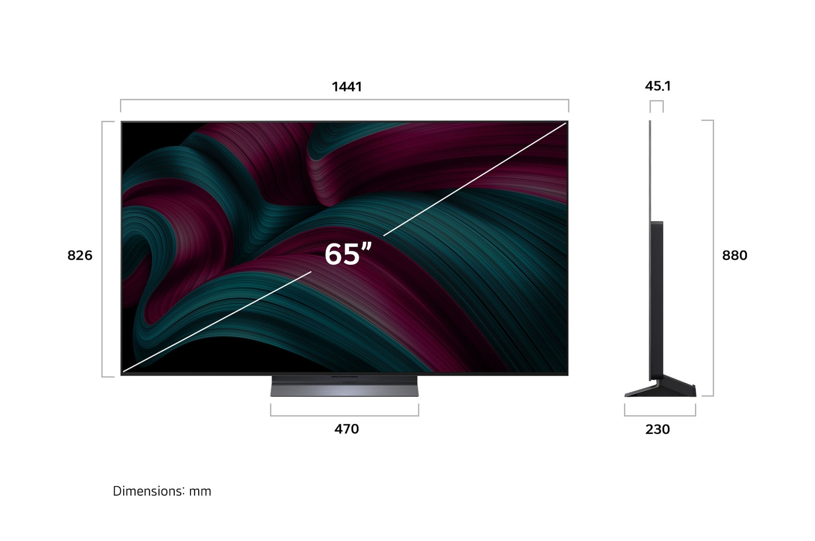 LG OLED65C58LA.AEU TV 165,1 cm (65 ) 4K Ultra HD Smart TV Wifi Noir Neuf — photo 4