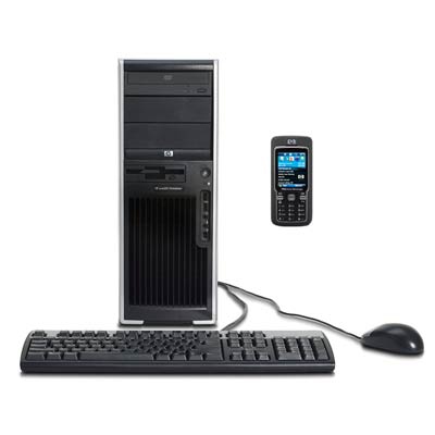 HP xw4600 Intel® Core™2 Duo E6850 3.00GHz Workstation and iPAQ 514 Voice Messenger 64 M 2.0" TFT W Mobile™ 6.0 Professional