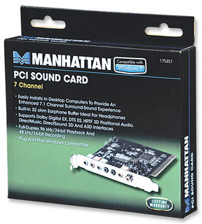 Manhattan 175357 audio card Internal 7.1 channels PCI – image 2