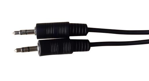 AUDLL10 3.5mm Erkekten Erkeğe Altın Kaplama Kablo - 10m Siyah