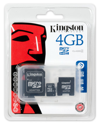 Kingston Technology 4GB microSDHC + 2 Adapters – image 4