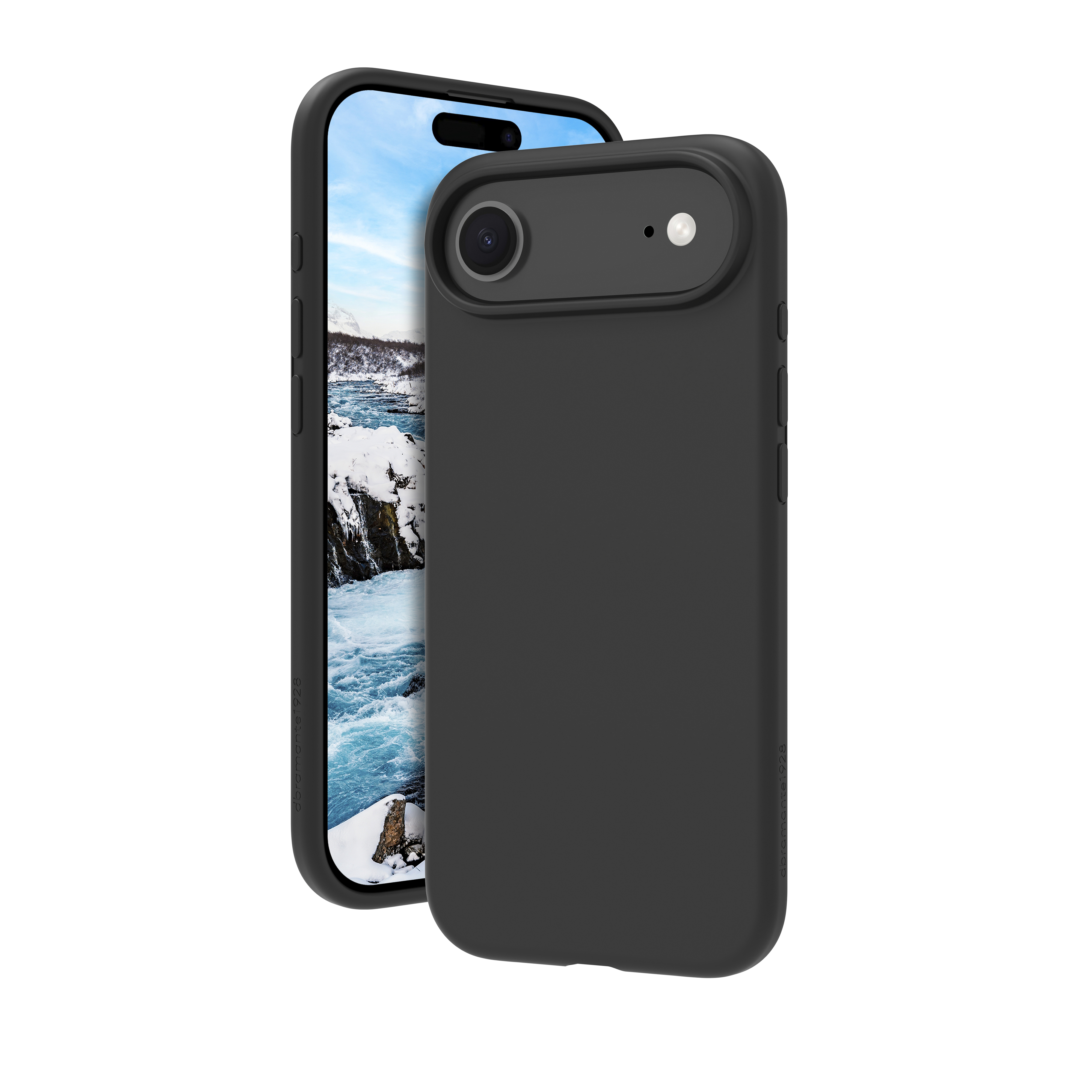 dbramante1928 Monaco - Back cover for mobile phone - MagSafe compatibility - silicone, plastic - night black - for Apple iPhone Air