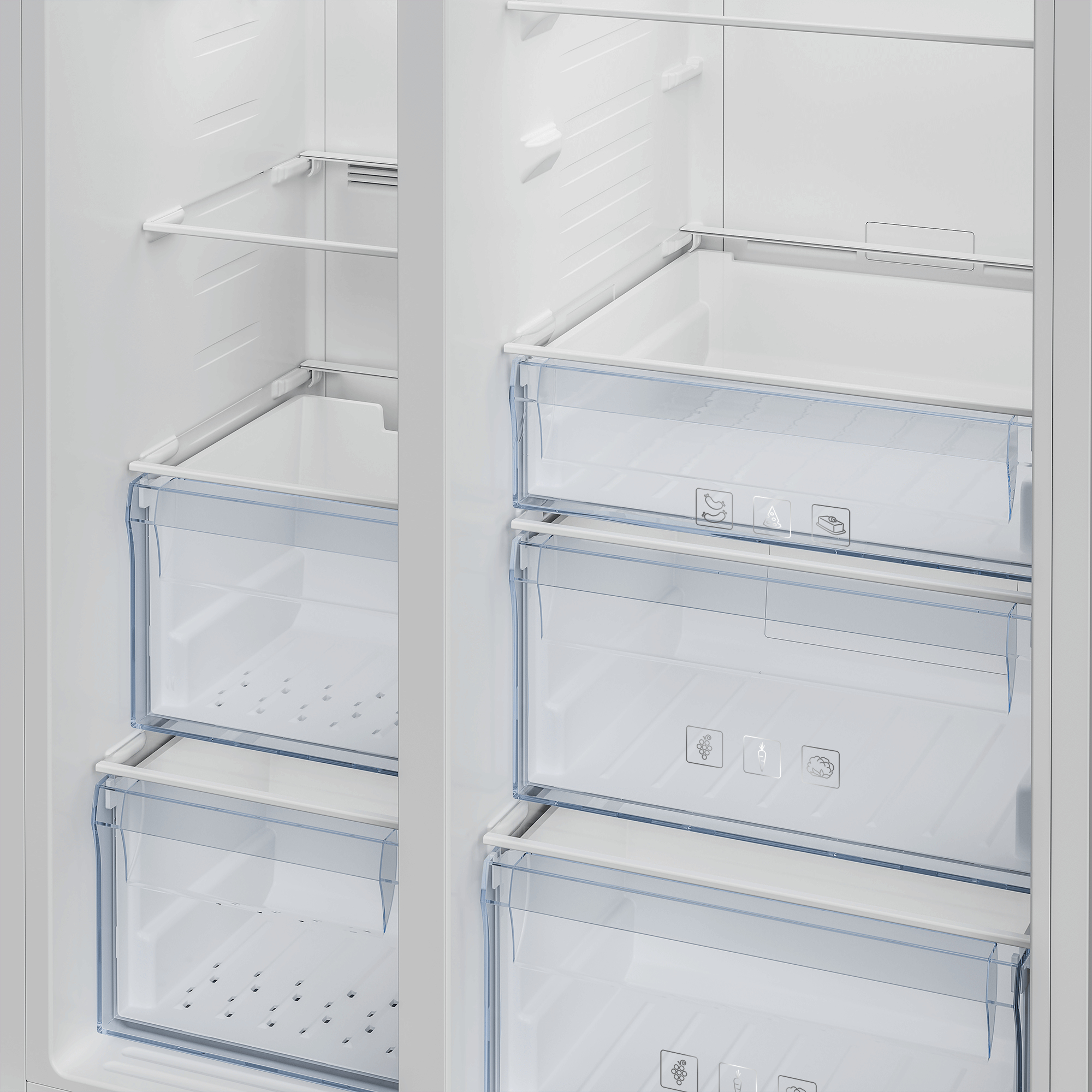 Beko GN163221XB side-by-side refrigerator Freestanding – image 4