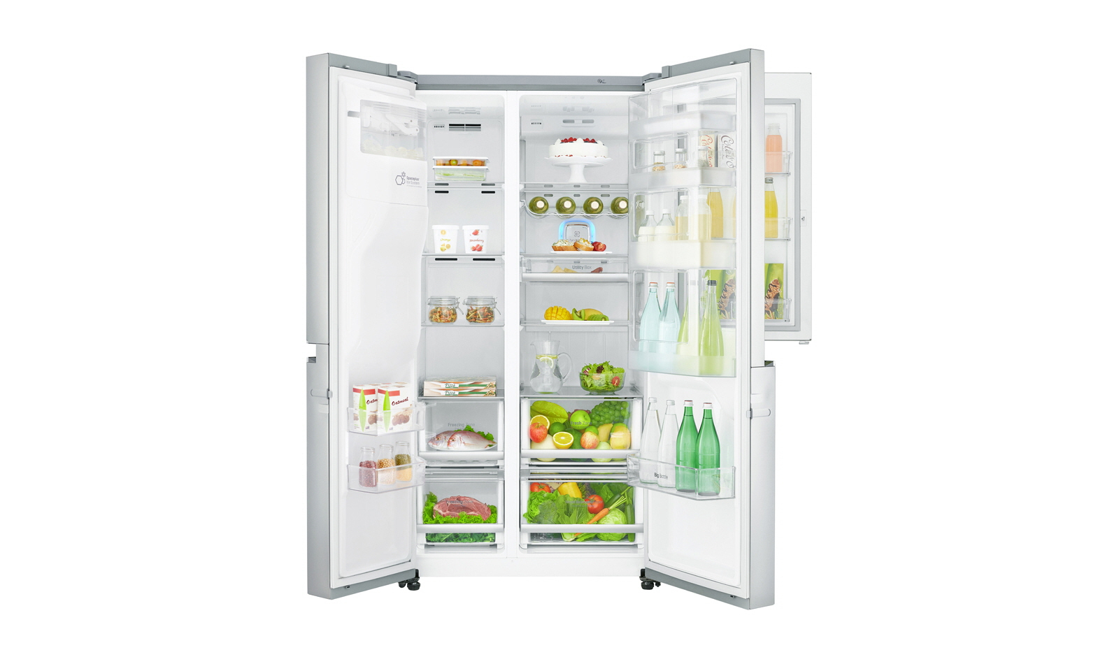 LG GSJ960NSBZ side-by-side refrigerator Freestanding – image 9