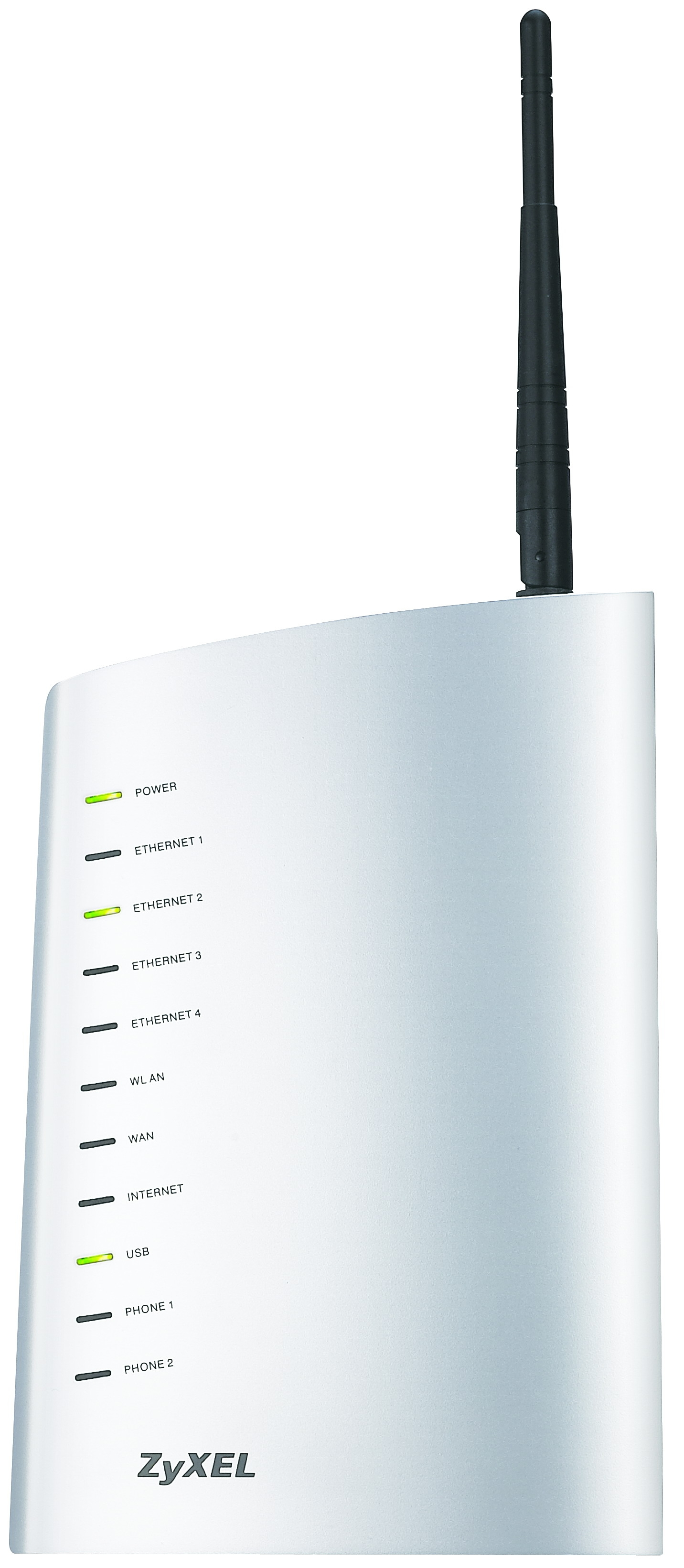 Zyxel P-2302HWUDL-P wireless router Fast Ethernet Silver