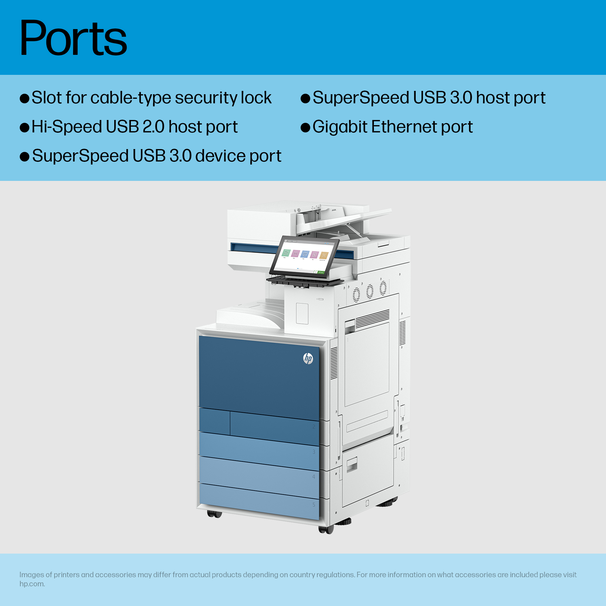 HP Clr LaserJet Ent Flw MFP 8801z Prntr – image 4