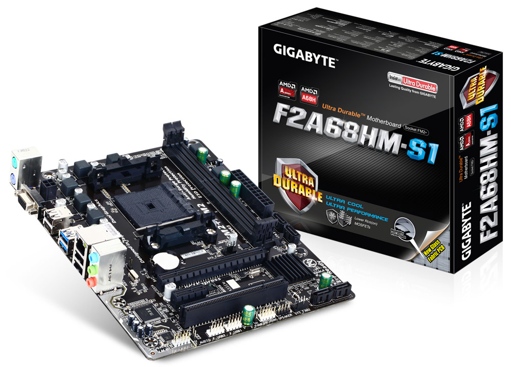 GIGABYTE GA-F2A68HM-S1 motherboard AMD A68H Socket FM2+ micro ATX – image 2