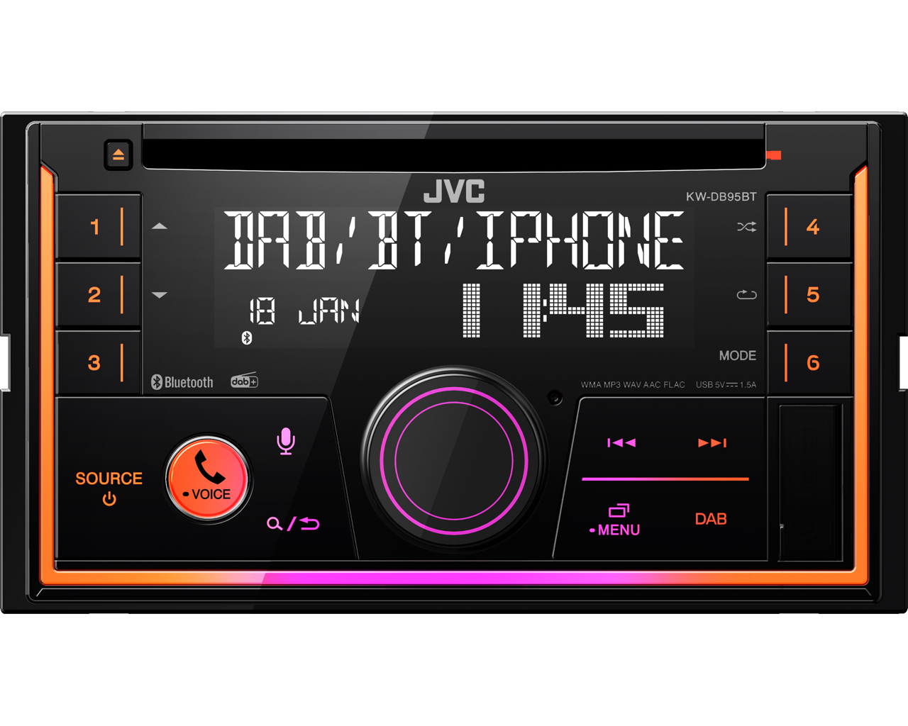 JVC KW-DB95BT Black