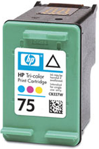 HP 75 ink cartridge 1 pc(s) Original Standard Yield Cyan, Magenta, Yellow