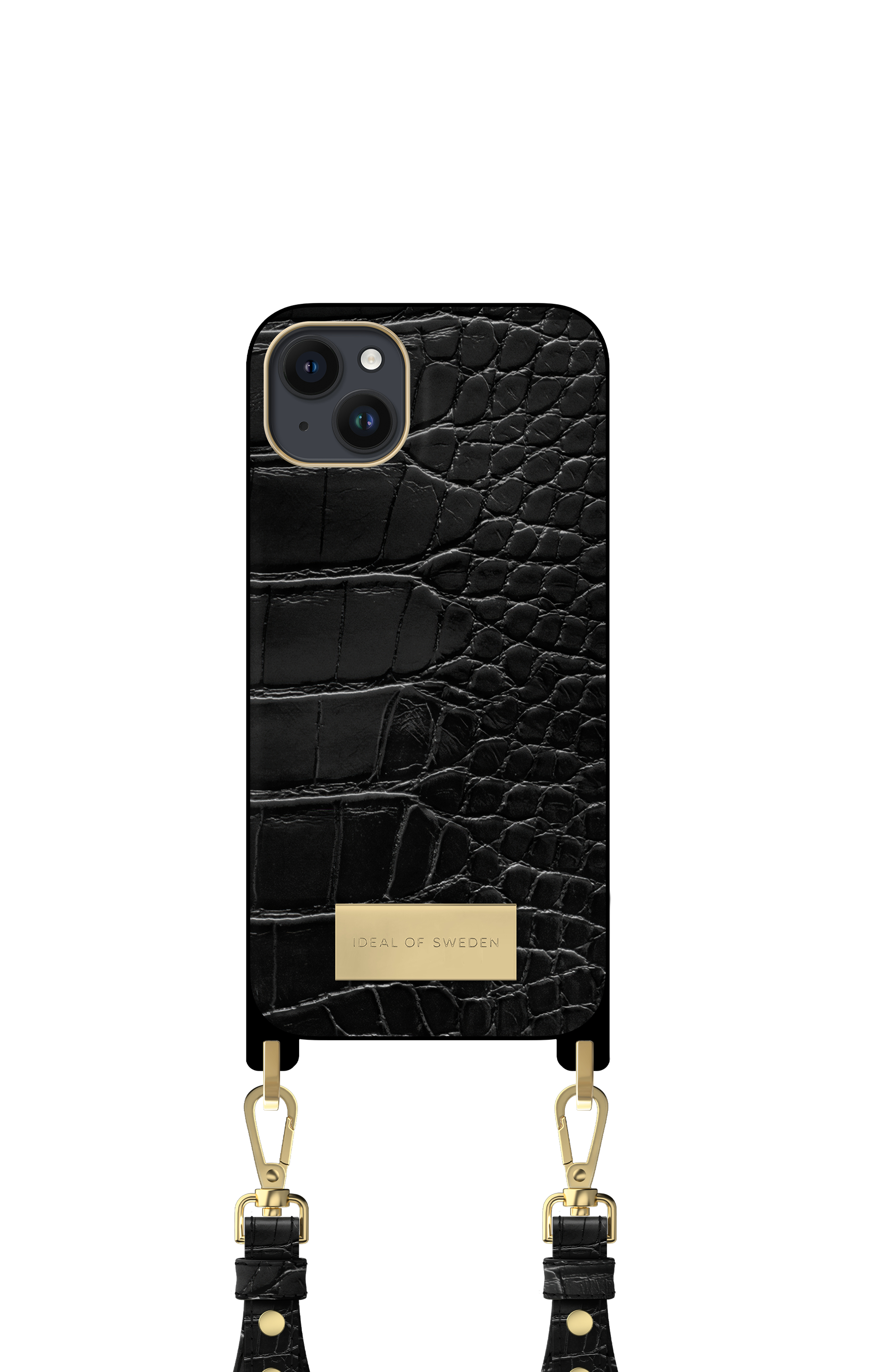 iDeal of Sweden Atelier Necklace iPhone 14PL Black Croco – image 5