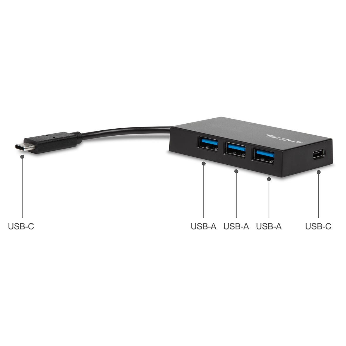 Targus ACH922EUZ interface hub USB 3.2 Gen 1 (3.1 Gen 1) Type-C 5000 Mbit/s Black – image 2