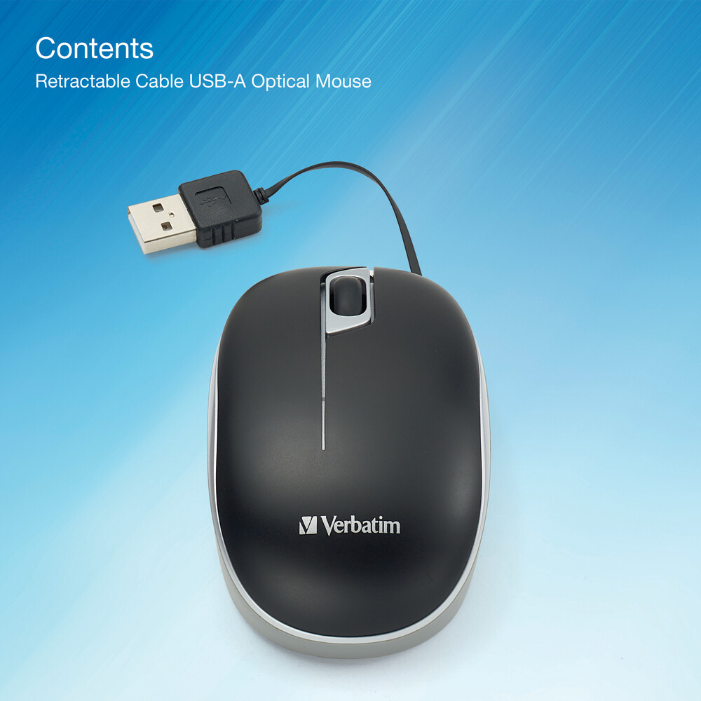 Verbatim 70751 mouse Office Ambidextrous USB Type-A Optical 1000 DPI – image 4