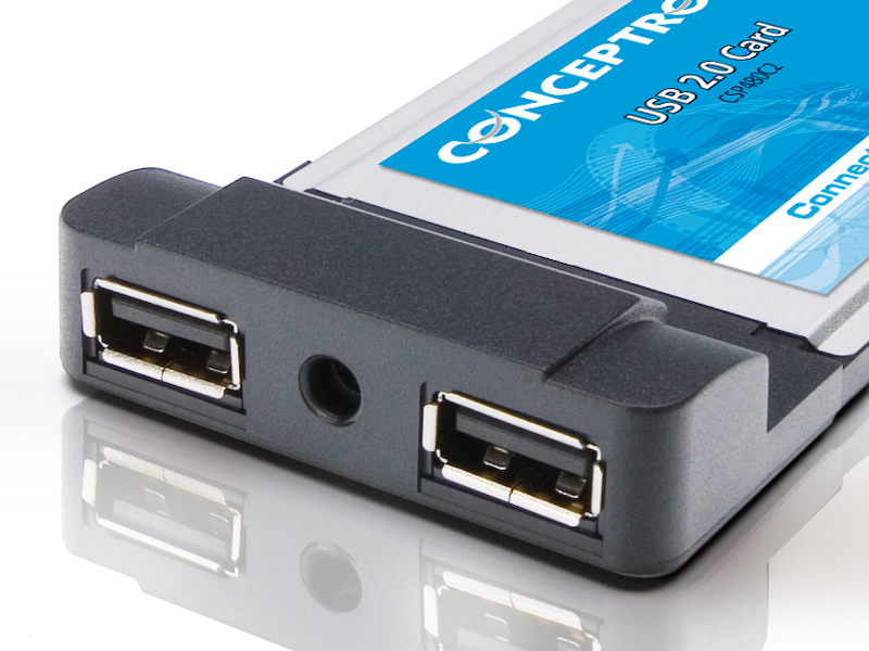 Conceptronic 2 Ports USB 2.0 PC Card – image 5