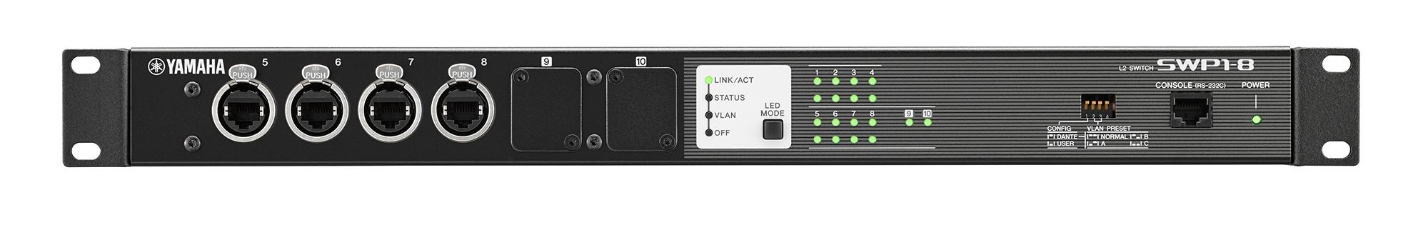 Yamaha SWP1-8 network switch Gigabit Ethernet (10/100/1000) Black