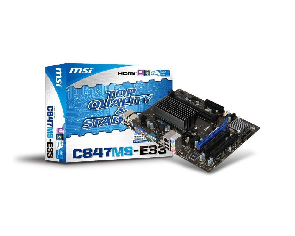 MSI C847MS-E33 motherboard Intel® NM70 Express BGA 1023 micro ATX – image 5