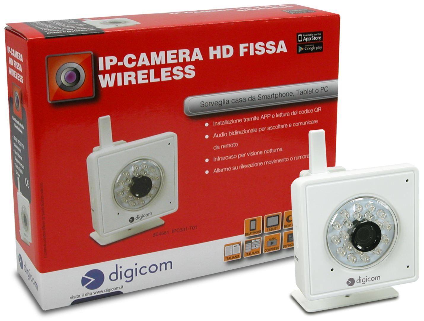 Digicom IPC331-T01 Cube IP security camera Indoor – image 2