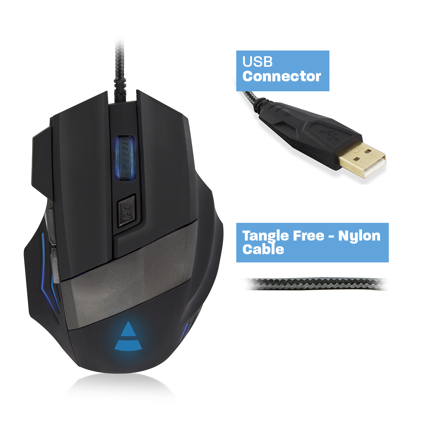 Ewent PL3300 mouse Gaming Right-hand USB Type-A Optical 3200 DPI – image 6