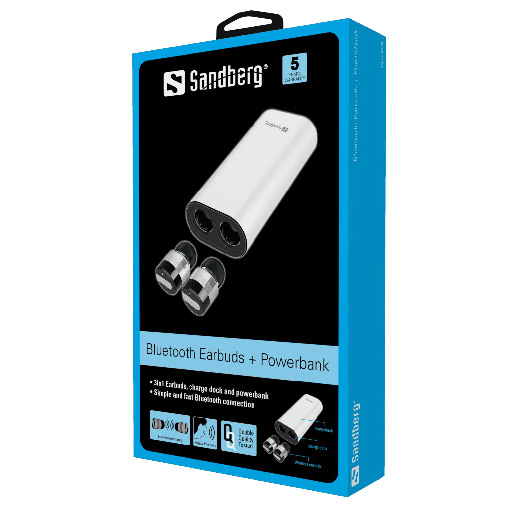 Sandberg Bluetooth Earbuds + Powerbank – image 2