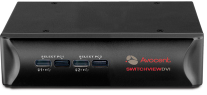 Vertiv Avocent 2SVDVI20BND1-201 KVM switch Black