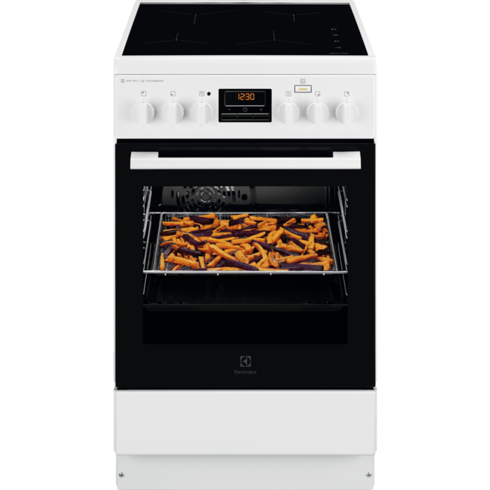 Electrolux LKI564202W Freestanding cooker Electric Ceramic hob White – image 1