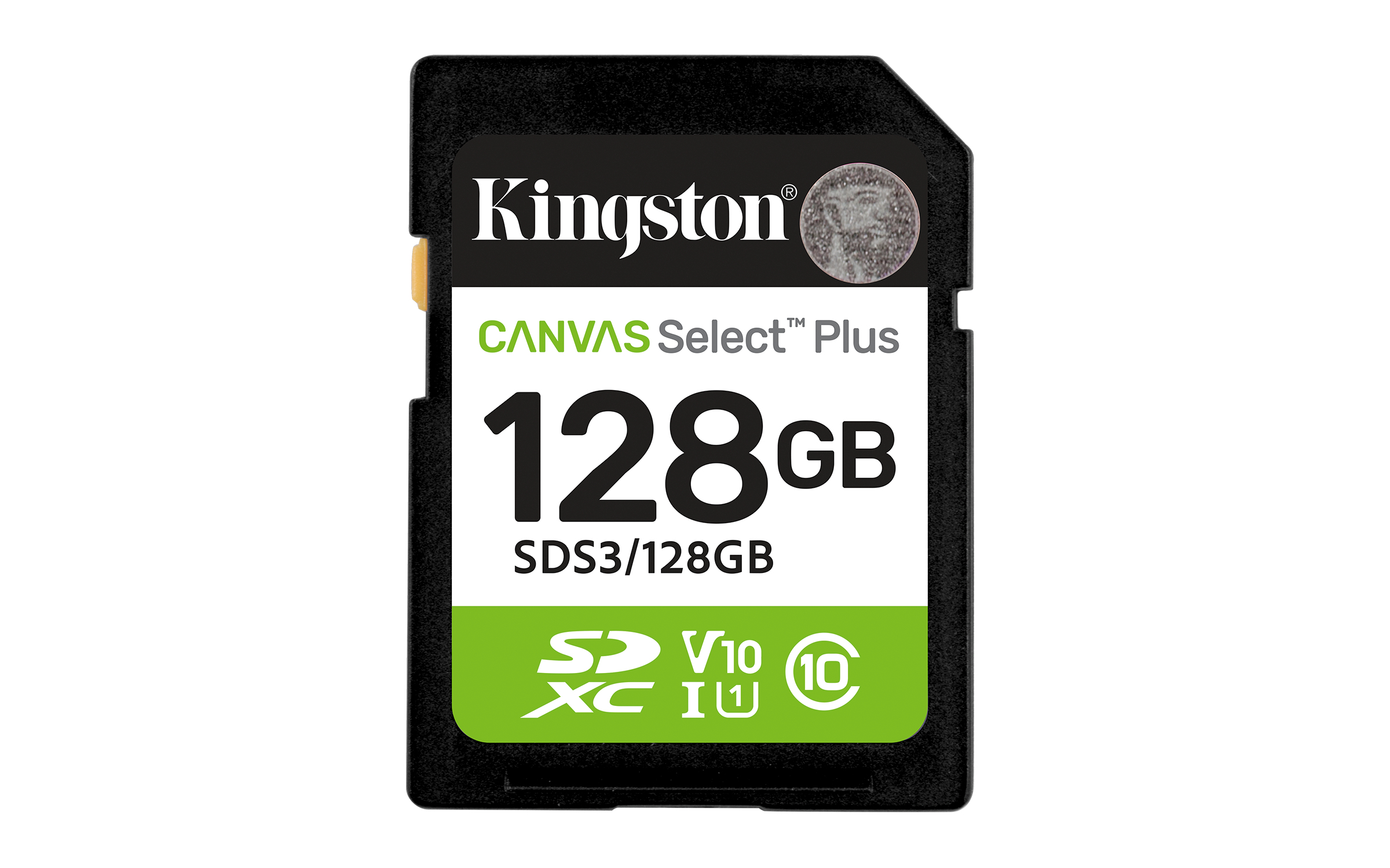 Kingston Canvas Select Plus 128GB SDXC UHS-I U1 V10 SD Card SDS3/128GB
