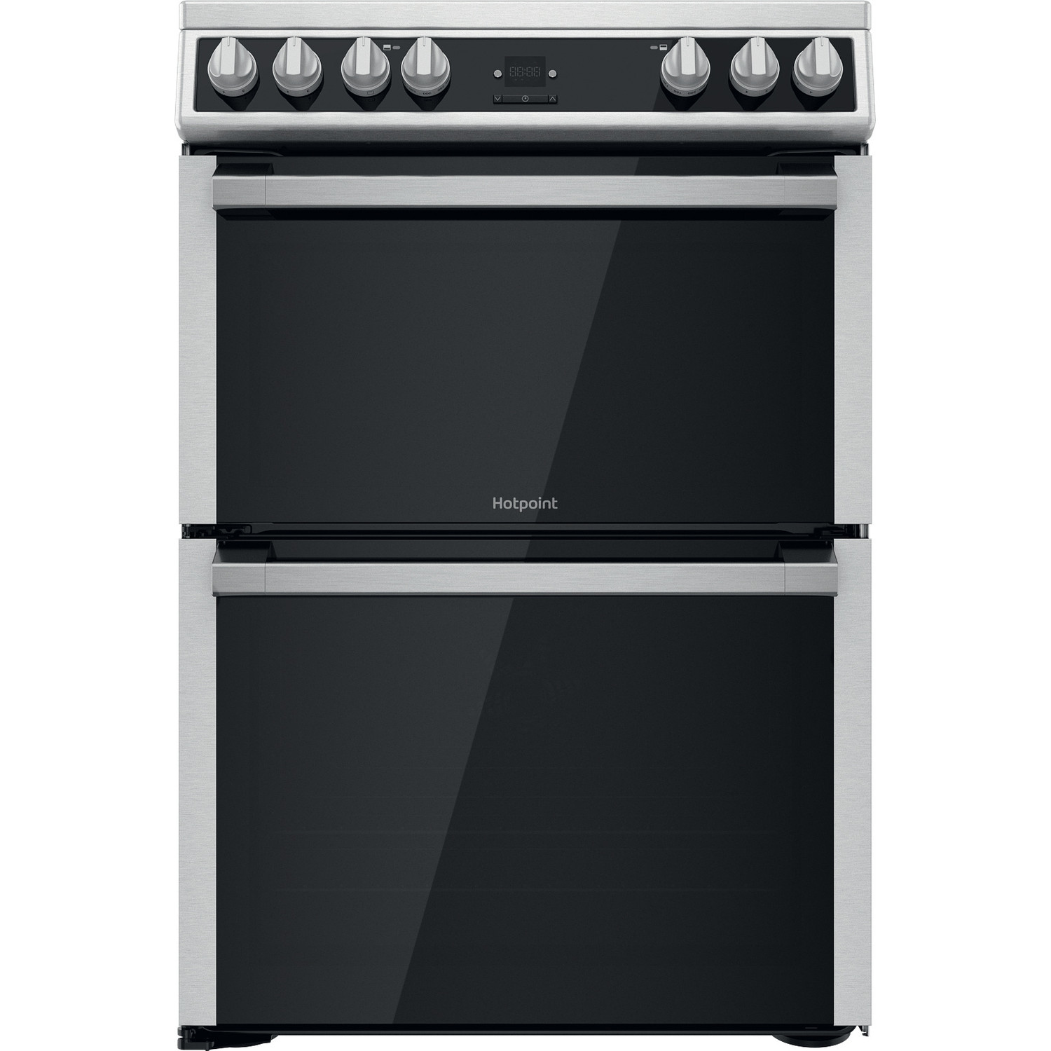 Hotpoint HDT67V9H2CX/UK Freestanding cooker Ceramic hob Silver – image 2