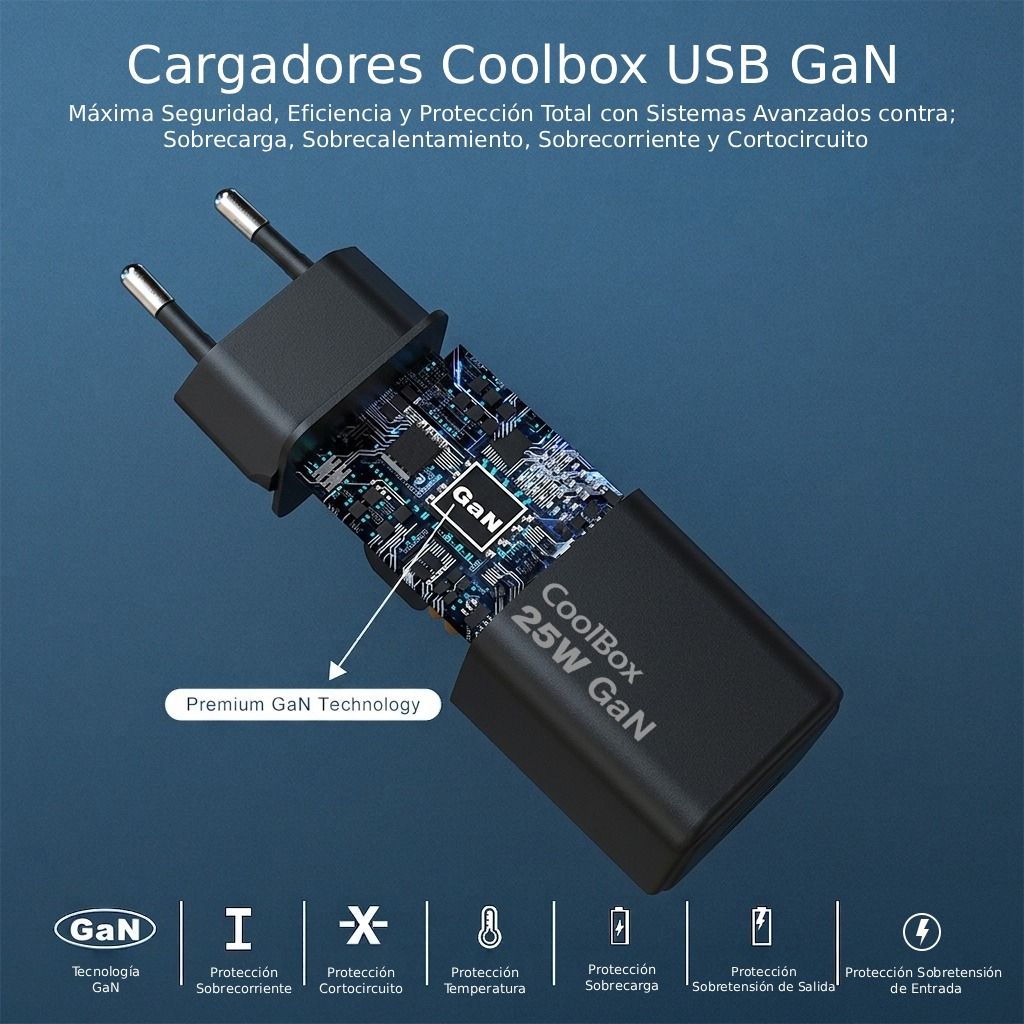 CoolBox COO-CUP-25CA-B mobile device charger Headset, Wearables, Telephone, Tablet, GPS, Digital camera, Digital camcorder, Headphones, Head-mounted display, Ot – image 5