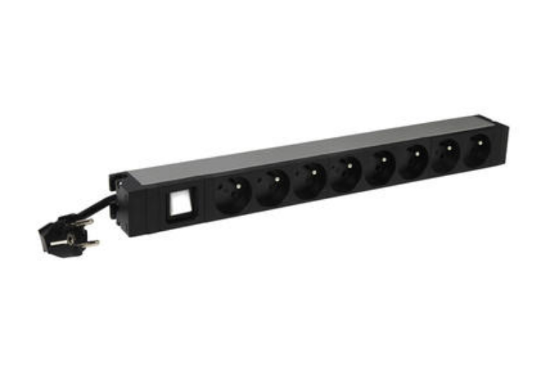 Legrand 646822 power distribution unit (PDU) 8 AC outlet(s) 1U Black