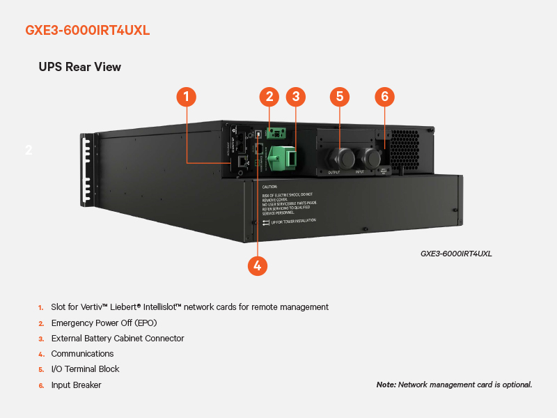 Vertiv Liebert GXE3-6000IRT4UXL uninterruptible power supply (UPS) Double-conversion (Online) 6 kVA – image 5