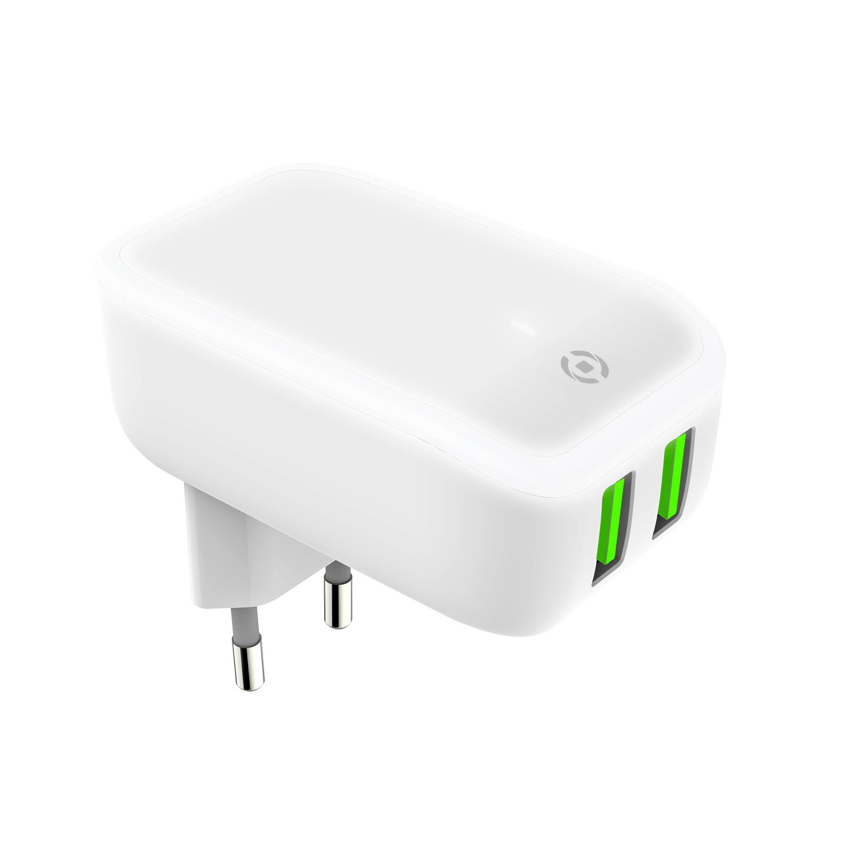 Celly TC2USBLEDWH mobile device charger Universal White AC Indoor – image 2
