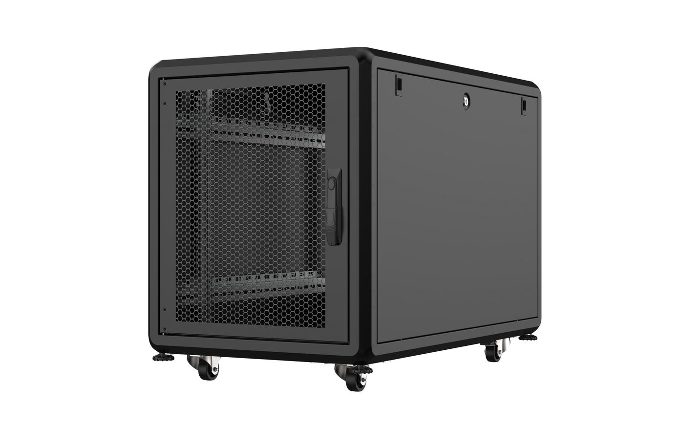 Lanview RSL12U61BL rack cabinet 12U Freestanding rack Black – image 1