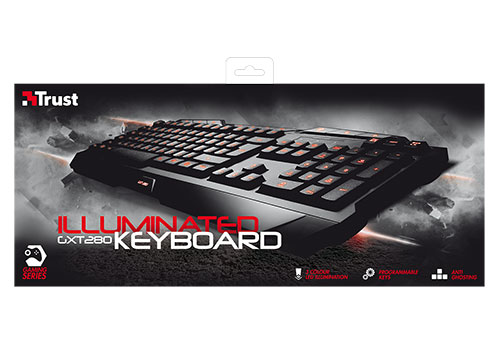 Trust GXT280 keyboard Gaming USB QWERTZ Czech Black – image 4